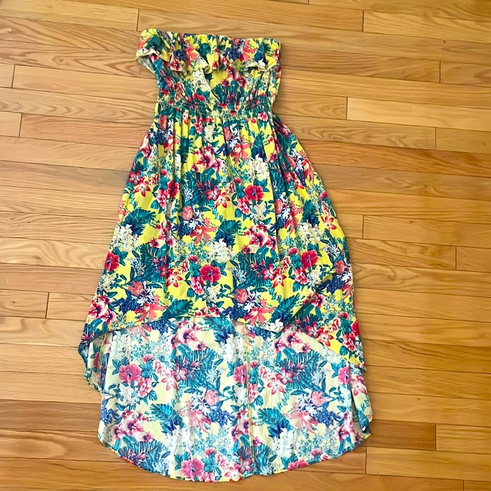 High-Low Strapless Sundress